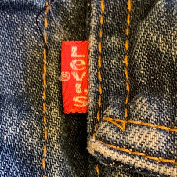 Levi Strauss Denim Trucker Jacket Womens Size 34 Vintage Made in Canada Med Wash - Picture 9 of 9